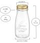 Preview: Glas Flaschen Quattro Stagioni 400ml - 12 Stück - Smoothieglas